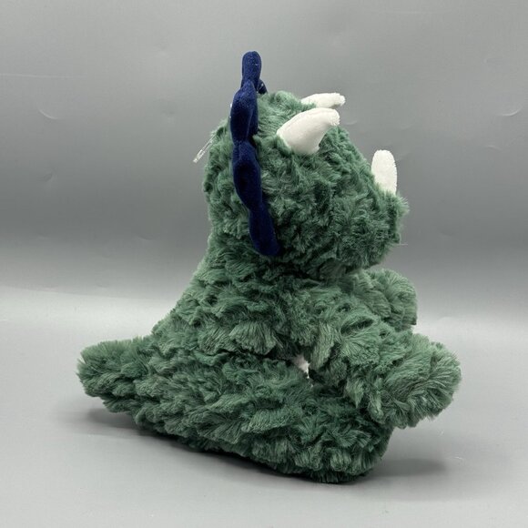 Carters Just One You Green Blue Triceratops Dinosaur Plush Baby Toy 68340 NEW - Picture 4 of 6